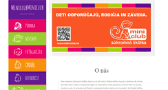 Desktop Screenshot of mini-club.sk